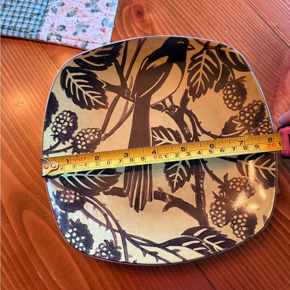 Oneida Bird Song Square Plate - Picture 2 of 3